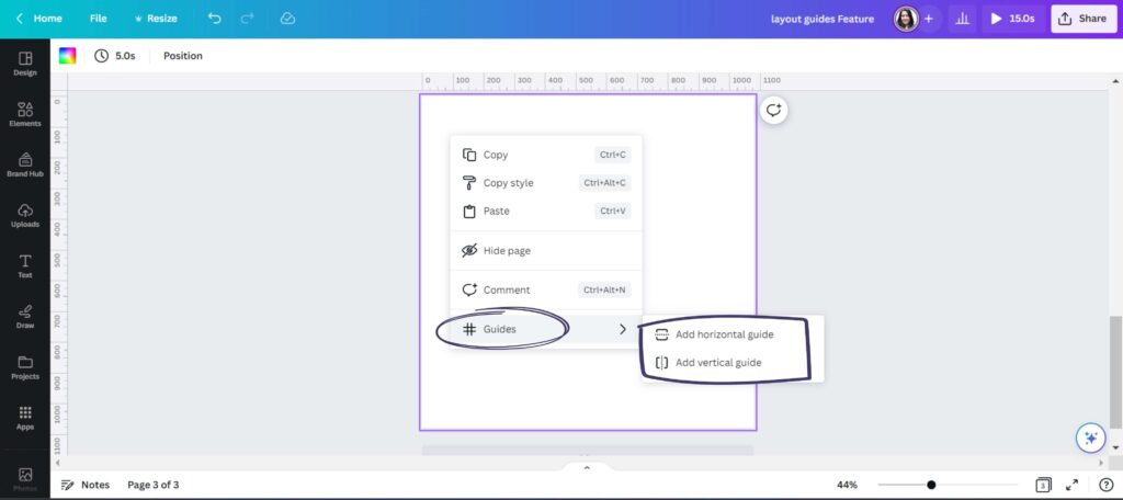 Layout Guides Feature Canva (New Canva Features 2023)