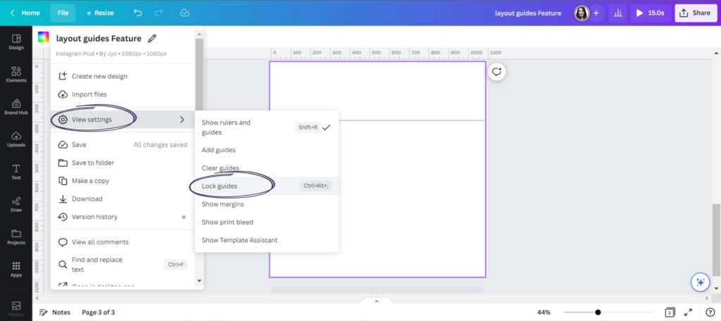 Lock Guides Canva (New Canva Features 2023)