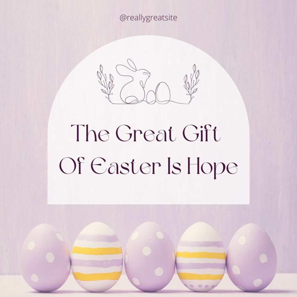 Purple Minimalist Easter Quotes Instagram Post (Easter social media posts)
