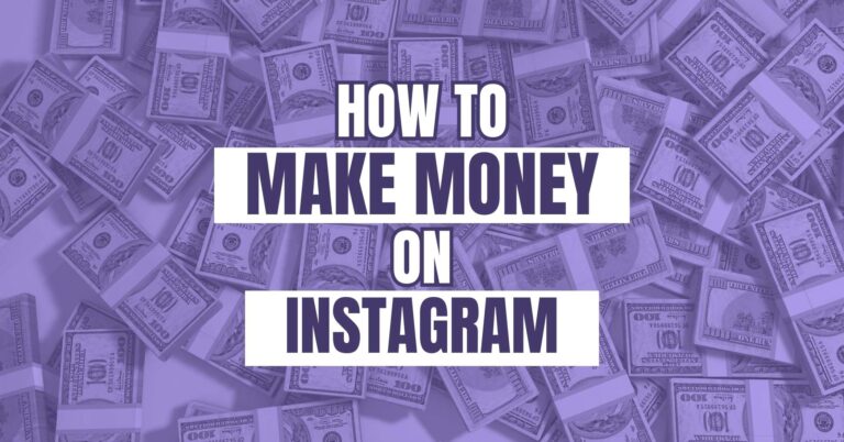 How to make money on Instagram without selling anything