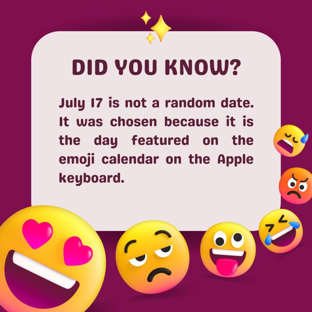 World Emoji Day Fun Fact Instagram Post