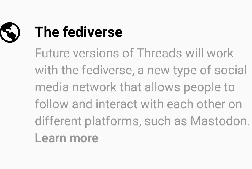 How Threads works and the future plan of Threads to work with the fediverse.