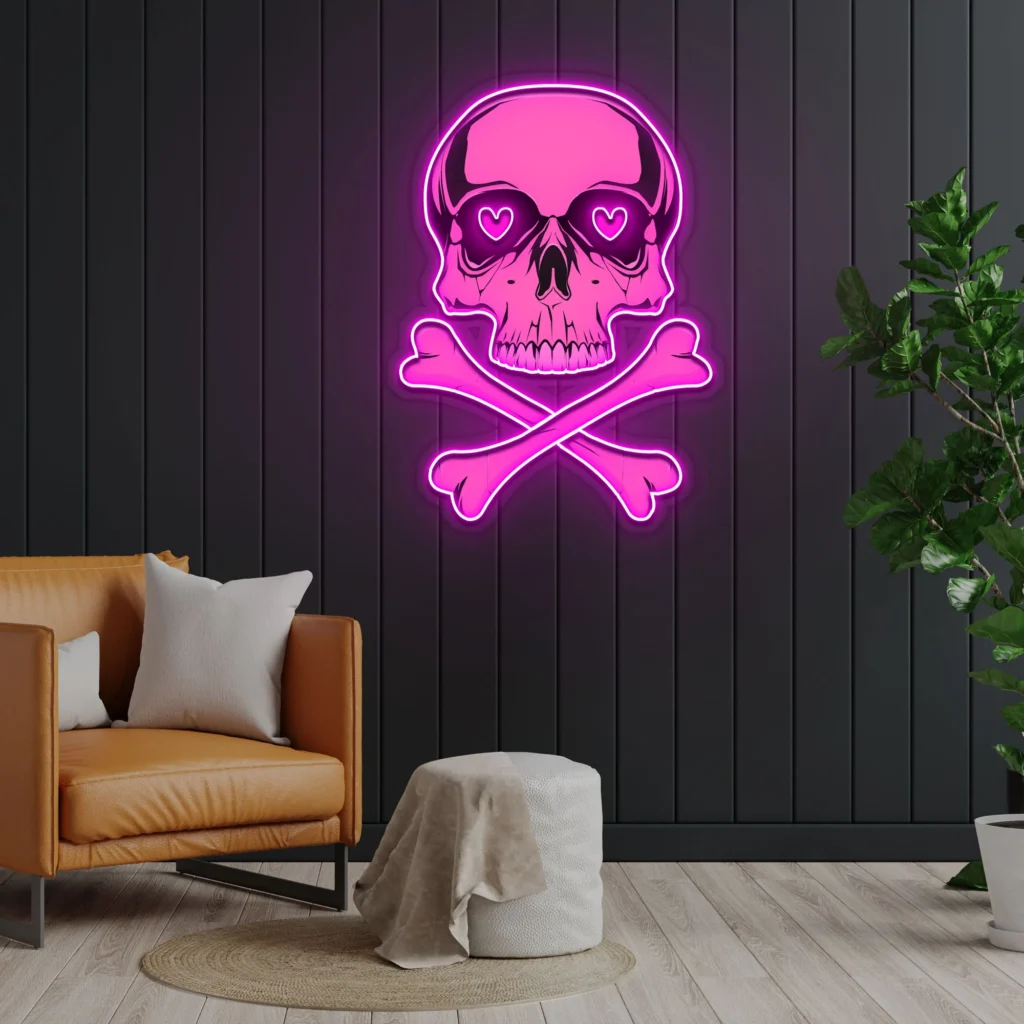Halloween Room Decor Idea with a Spooky Neon Sign - Acrylic Artwork
