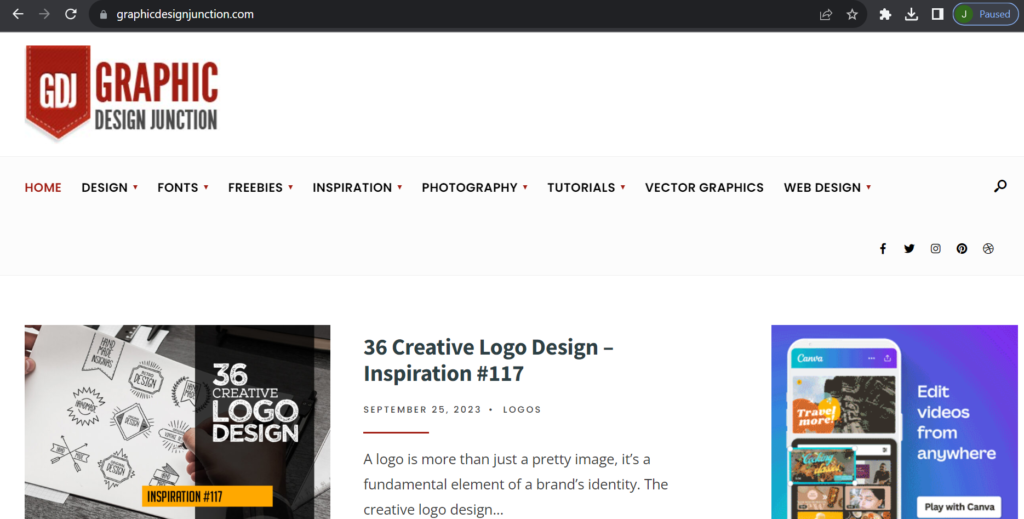 Best Graphic Design Websites For Inspiration - Graphic Design Junction