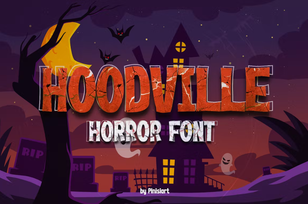 HOODVILLE - Horror Display Font