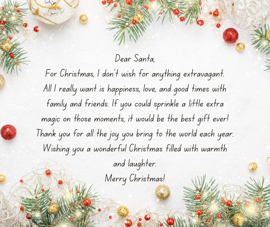 facebook christmas post ideas - A letter to Santa
