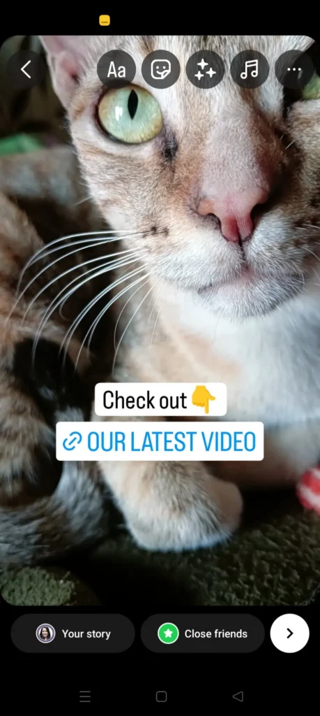 how to share youtube video on instagram story