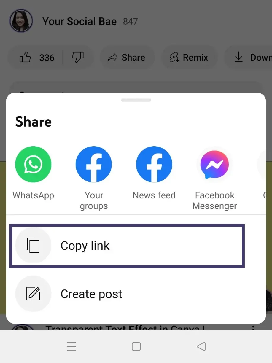 how to share youtube video on instagram story